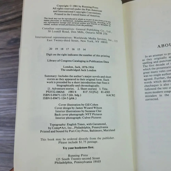 The Unabridged Jack London 1981 Three Novels And Fifty Four Short Stories Book - Picture 5 of 10